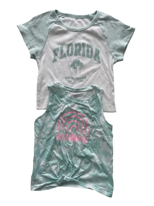 La Halle - LOT DE 2 T-SHIRTS - 8 ANS