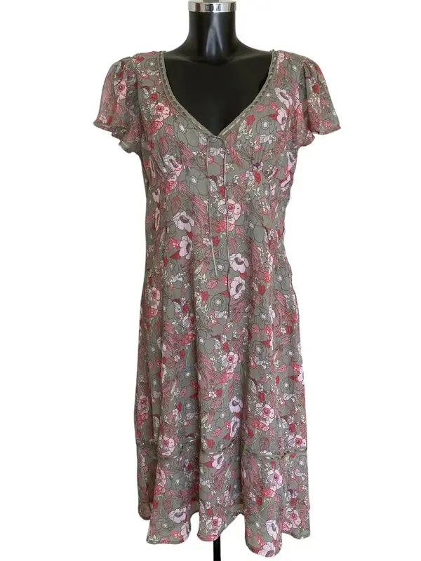 H&M - ROBE FLEURIE - 40/42 