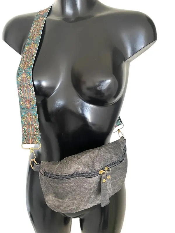 SAC BANANE GRIS FONCÉ