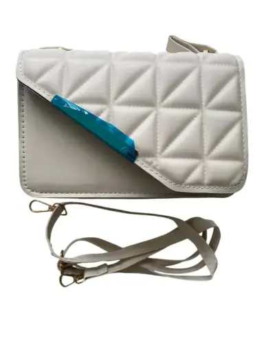 SAC À MAIN BLANC TEXTURÉ