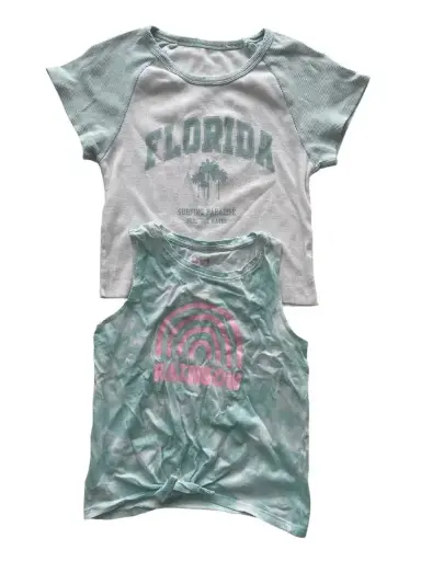 La Halle - LOT DE 2 T-SHIRTS - 8 ANS